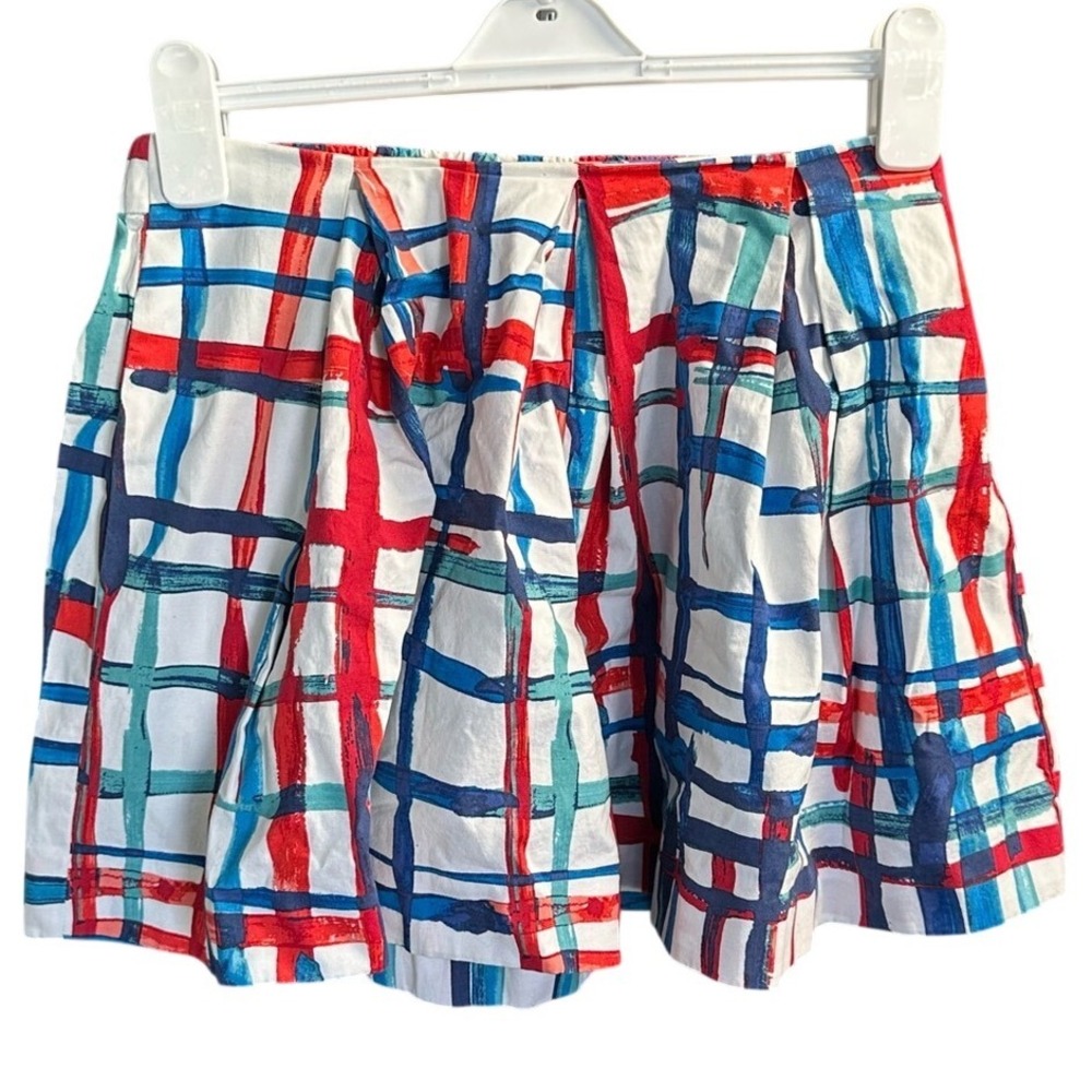 Kate Spade Red‎ White Blue Skort Size Small